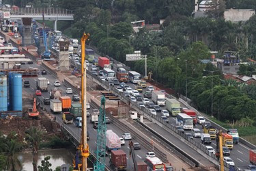 Moratorium Proyek Infrastruktur Berdampak Lalin di Tol Jakarta-Cikampek