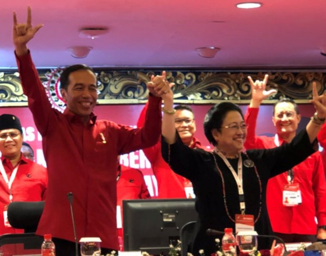 Presiden Joko Widodo dan Megawati Soekarnoputri. Foto: Twitter Pramono Anung