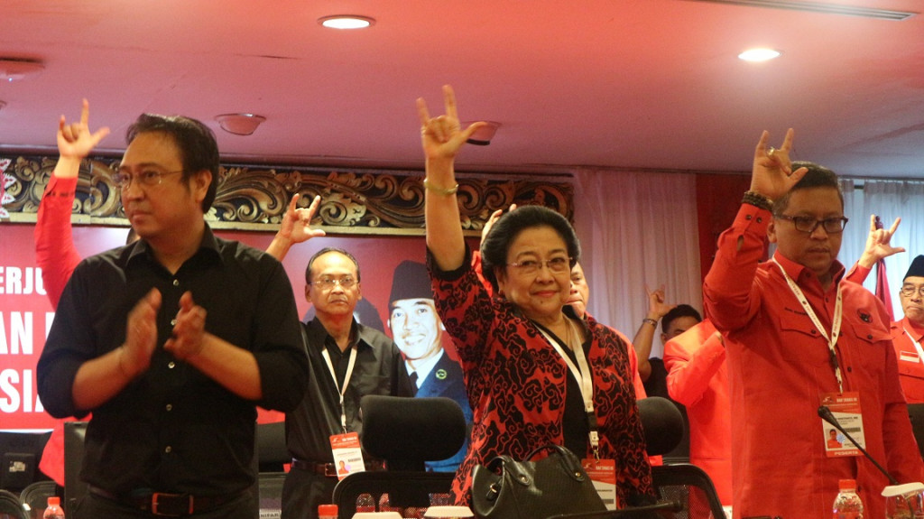 Ketua Umum PDI Perjuangan Megawati Soekarnoputri (tengah)/Medcom.id/Dheri Agriesta
