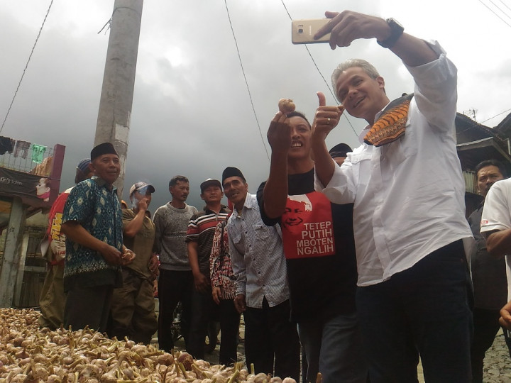 Curhat ke Ganjar, Petani Keluhkan Harga Bawang Putih