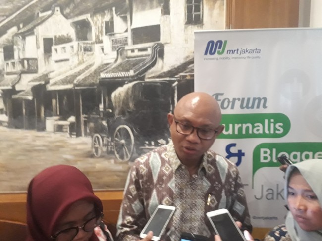 Direktur Utama PT Mass Rapid Transportation Jakarta (MRT Jakarta) William Sabandar - Medcom.id/Damar Iradat.