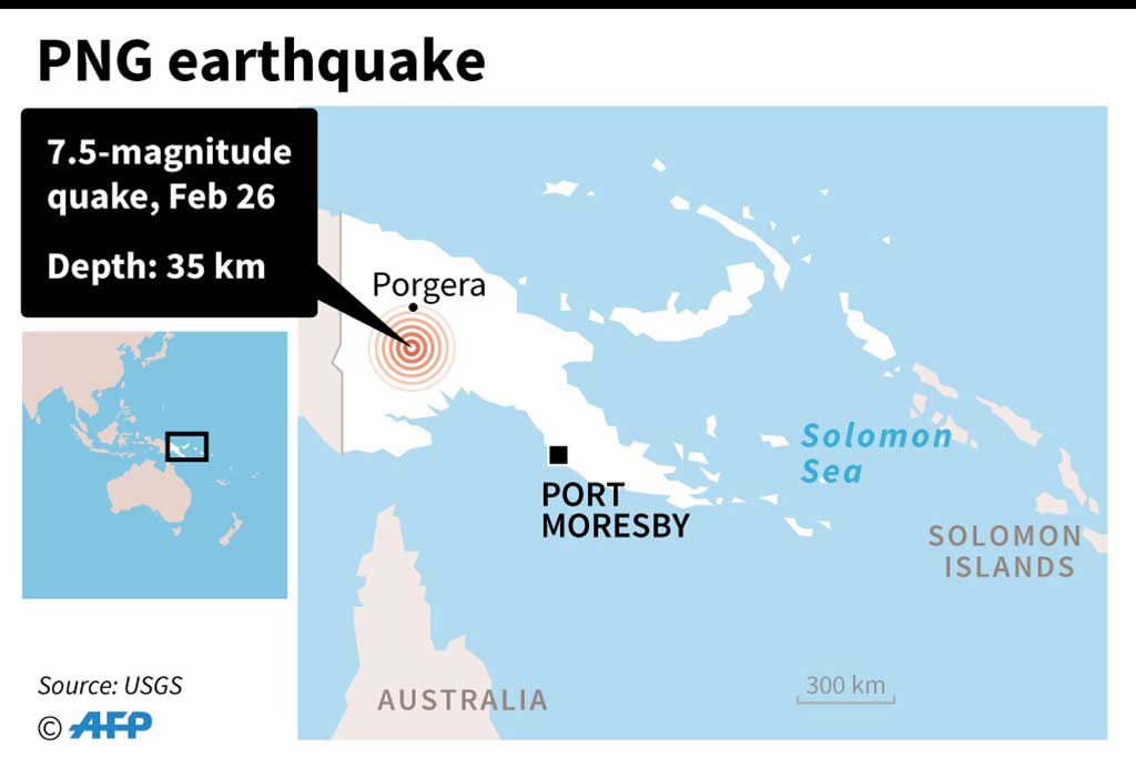Begini Kerusakan Akibat Gempa 7,5 SR di Papua Nugini