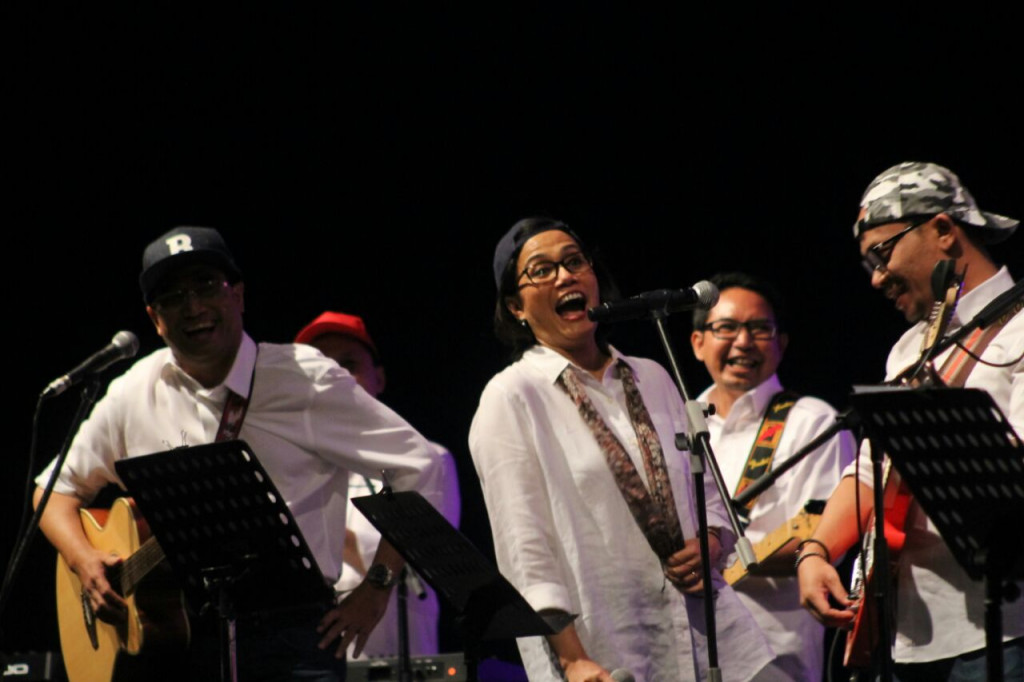 Aksi Elek Yo Band di Java Jazz 2018 (Foto: medcom/purba)