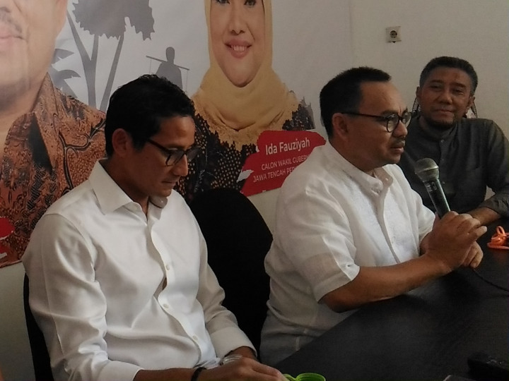 Sandiaga Ditugasi Prabowo Kampanyekan Sudirman Said