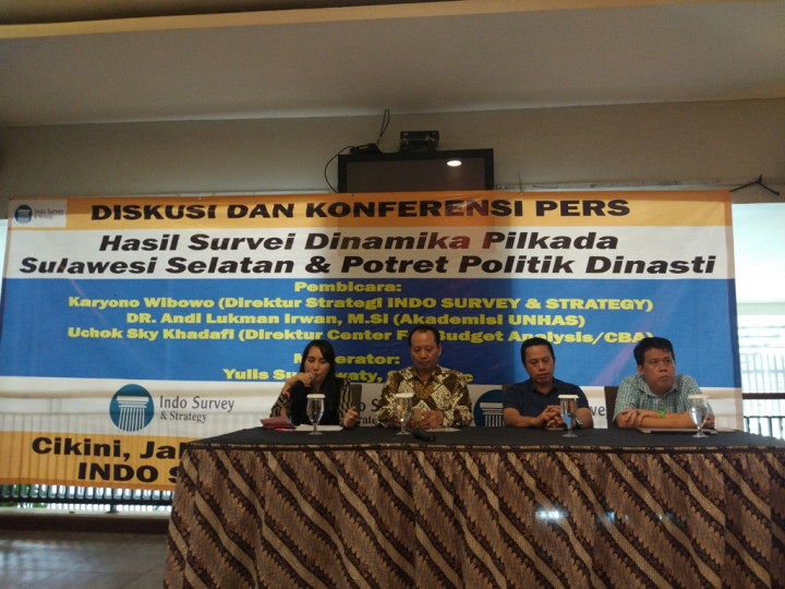 Survei: Elektabilitas 3 Cagub Sulsel Bersaing Ketat