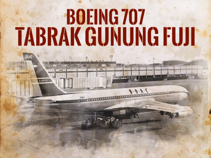 Hari Ini: Boeing 707 Tabrak Gunung Fuji
