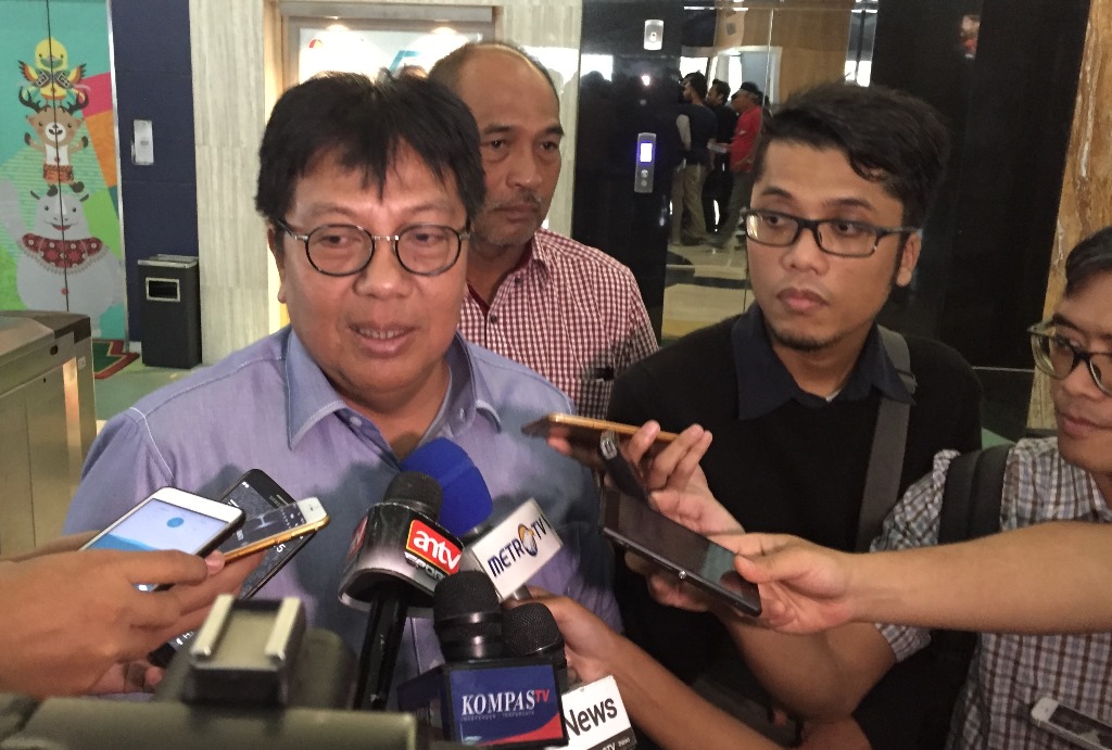 Direktur Utama PT Persija Jakarta Gede Widiade (Foto:Gervin Nathaniel Purba)