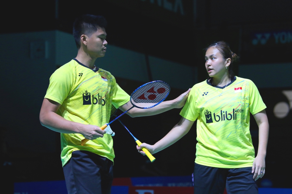 Ganda campuran Indonesia, Praveen Jordan/Melati Daeva Oktavianti. (Foto: Humas PBSI)