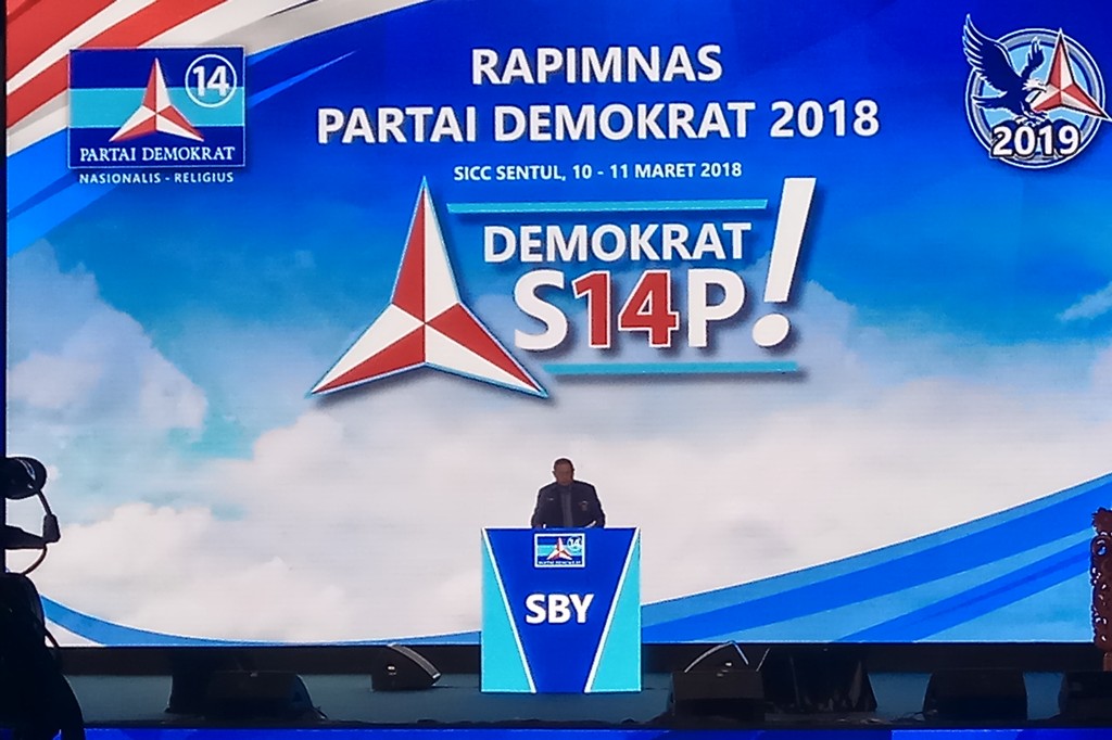 Ketua Umum Partai Demokrat Susilo Bambang Yudhoyono (SBY)--Medcom.id/Whisnu Mardiansyah