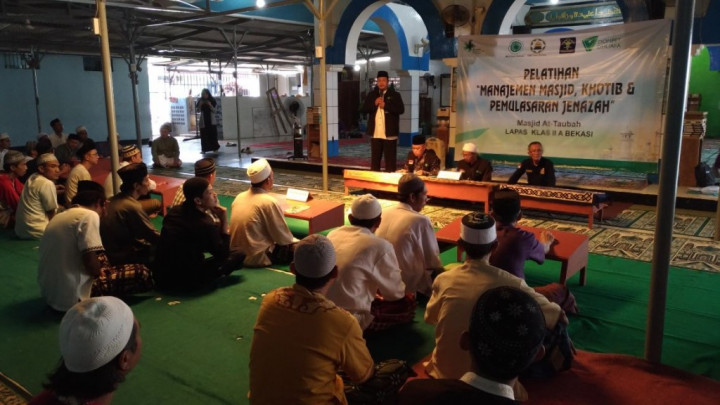 Napi Lapas Bekasi Dibekali Pelatihan Manajemen Masjid