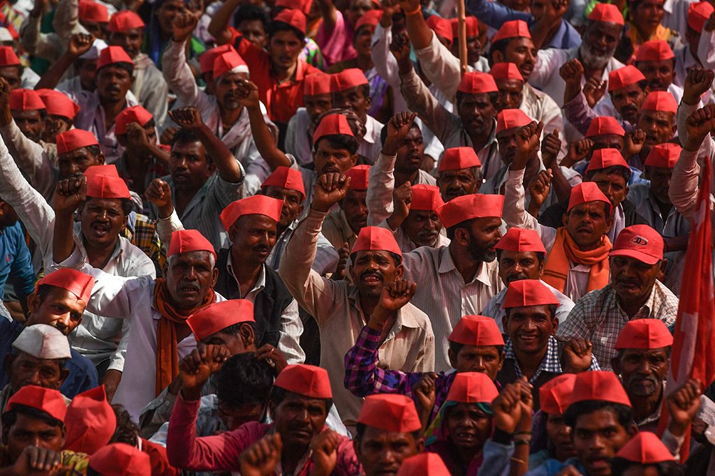 30 Ribu Petani India Jalan Kaki Ratusan Kilometer Tagih Janji Pemerintah
