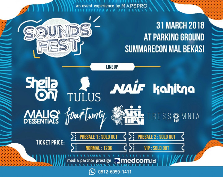 Sheila On 7 dan Tulus Meriahkan Soundsfest 2018