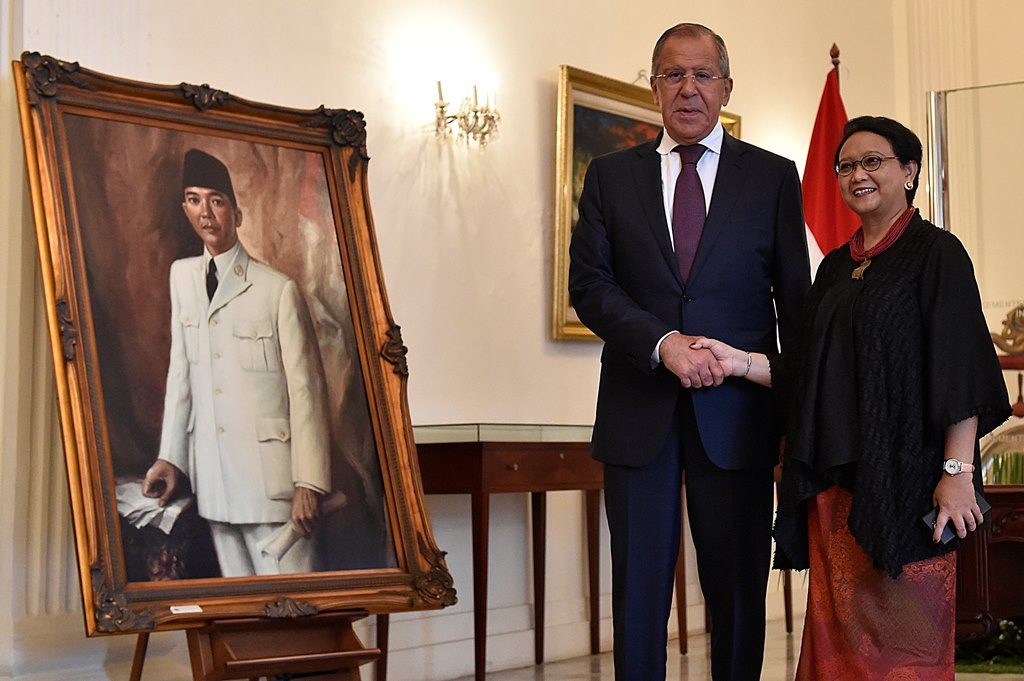 Menlu Retno akan bertemu dengan Menlu Sergei Lavrov di Rusia. (Foto: Antara).