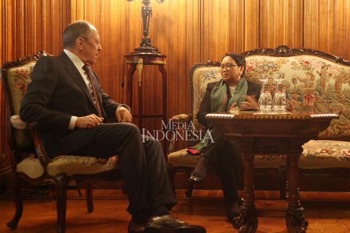 Menlu RI-Rusia Bertemu Bahas Palestina dan Terorisme