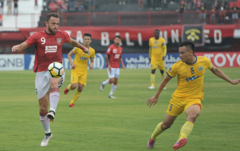 Striker Bali United Ilija Spasojevic kembali diturunkan sebagai