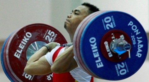 Lifter Eko Ylui yang akan turun di kelas 62 kilogram-(Istimewa)