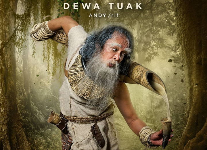 Perubahan Drastis Andy /rif sebagai Dewa Tuak di Film Wiro Sableng