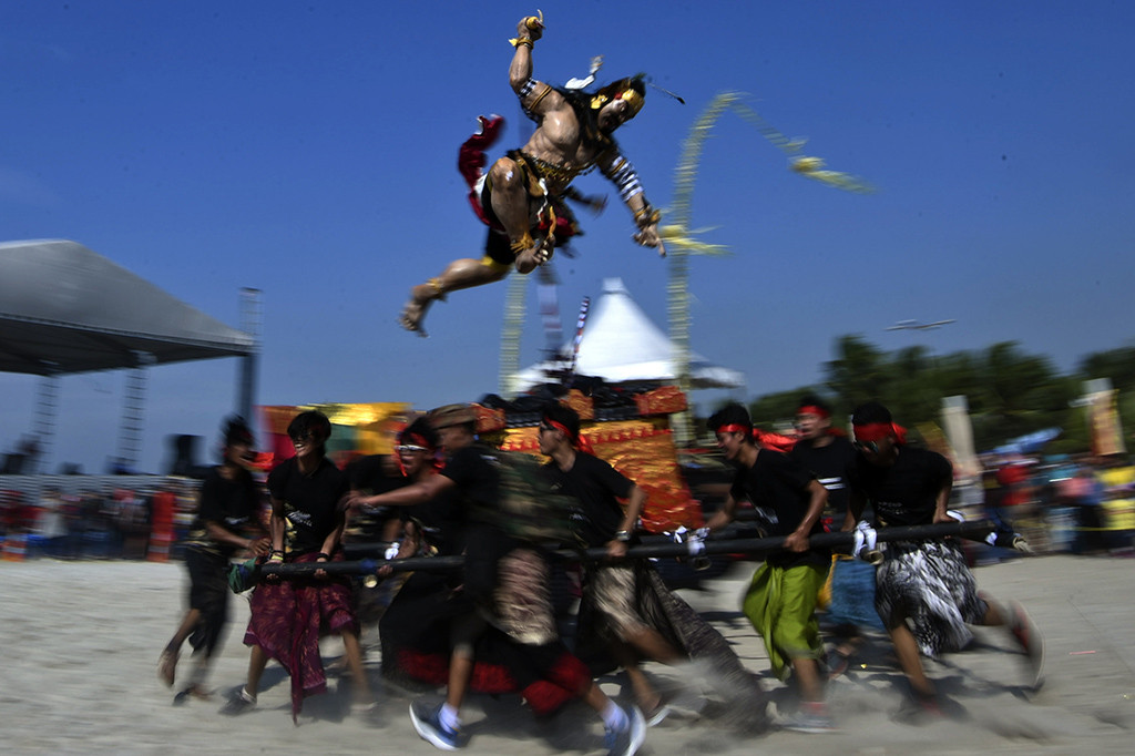 Kemeriahan Festival Ogoh-ogoh di Ancol