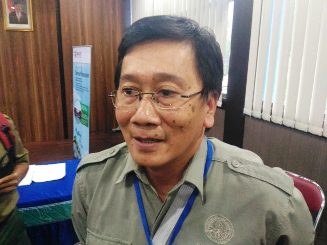 Kepala Subdit Pemolaan Direktorat perencanaan dan Evaluasi Pengendalian DAS KLHK M. Saparis Soedarjanto. Foto: Medcom.id/Ilham Wibowo.