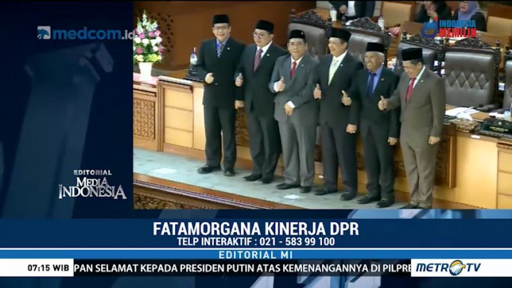Fatamorgana Kinerja DPR
