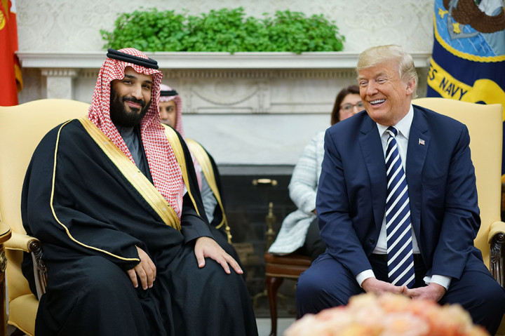 Trump Sambut Pangeran Mohammed Bin Salman di Gedung Putih