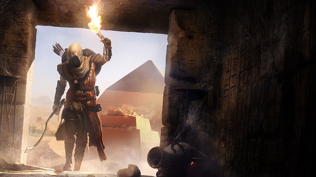 Tokoh Bayek dalam Assassin's Creed Origins.