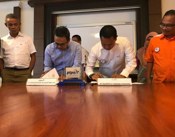 Pelindo Panjang-PTPN VII Tingkatkan Kecepatan Bongkar Muat Kargo