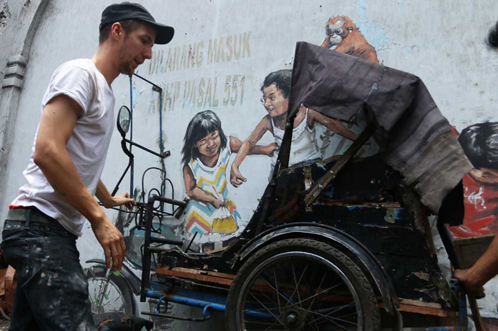 Mural Karya Pelukis Dunia di Medan Akhirnya Diperbaiki