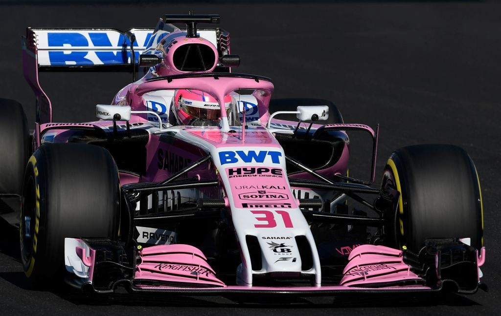 Mobil Force India untuk F1 2018 (Foto: AFP/Lluis Gene)