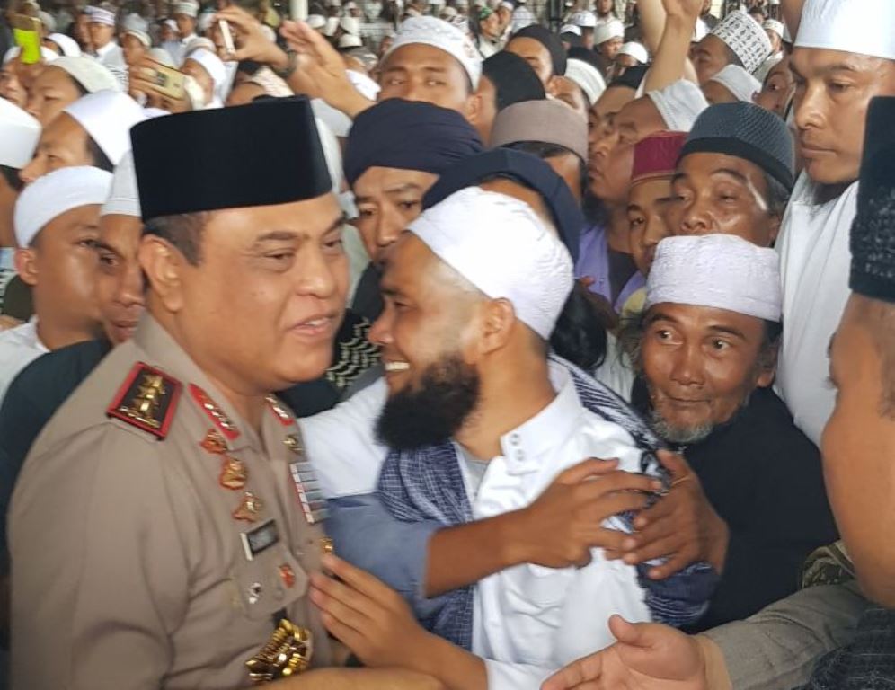 Wakapolri Komjen Syafruddin hadiri pertemuan ulama lama (Jord Qodama) Jamaah Tabligh di Cikampek. (Ist)