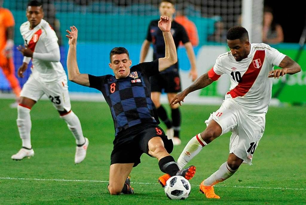 Laga Peru kontra Kroasia (AFP PHOTO / Gaston De Cardenas)