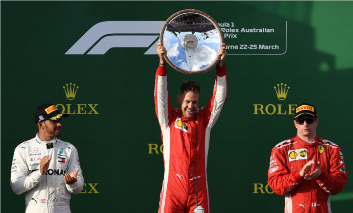 Vettel Kalahkan Hamilton Berkat Mobil Mogok