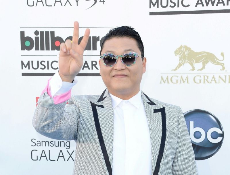 Psy has in the past stripped topless on stage in the South and his lyrics include Korean swearwords Photo:AFP/Jason Merritt)