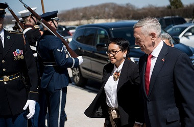Marsudi Meets US Defense Secretary at Pentagon