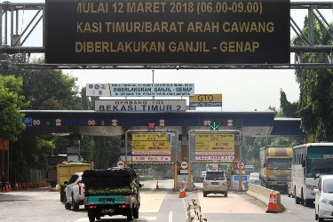 Tilang Ganjil Genap Tol Bekasi Berlaku setelah Evaluasi