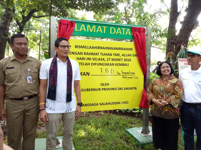 Sandi Ingin Taman Monas jadi <i>Instagramable</i>