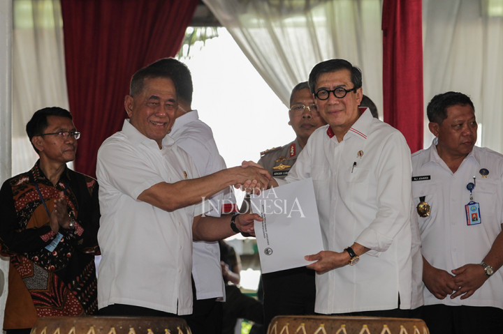 Menhan dan Menkumham Terapkan Kesadaran Bela Negara di Lapas