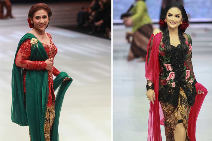 Aksi Menteri Susi Hingga Krisdayanti dalam Show Anne Avantie