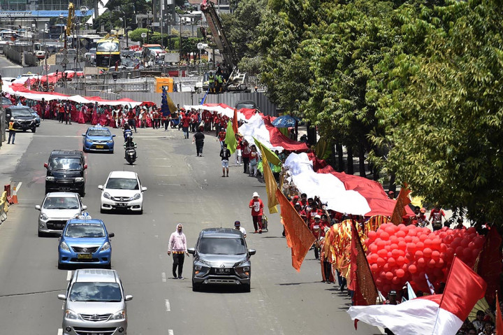 Umat Kristiani Gelar Kirab Paskah Nasional di Jakarta