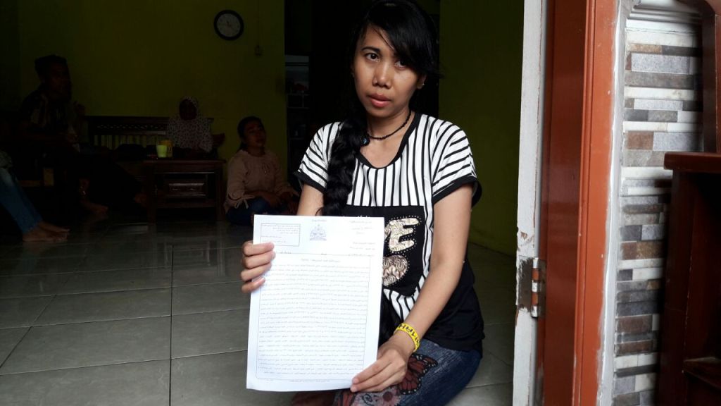 TKI yang bebas dari hukuman mari di Arab Saudi, Masamah. (Medcom.id/Ahmad Rofahan)