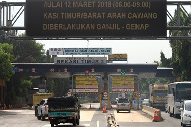 Tilang Ganjil Genap di Tol Belum Pasti