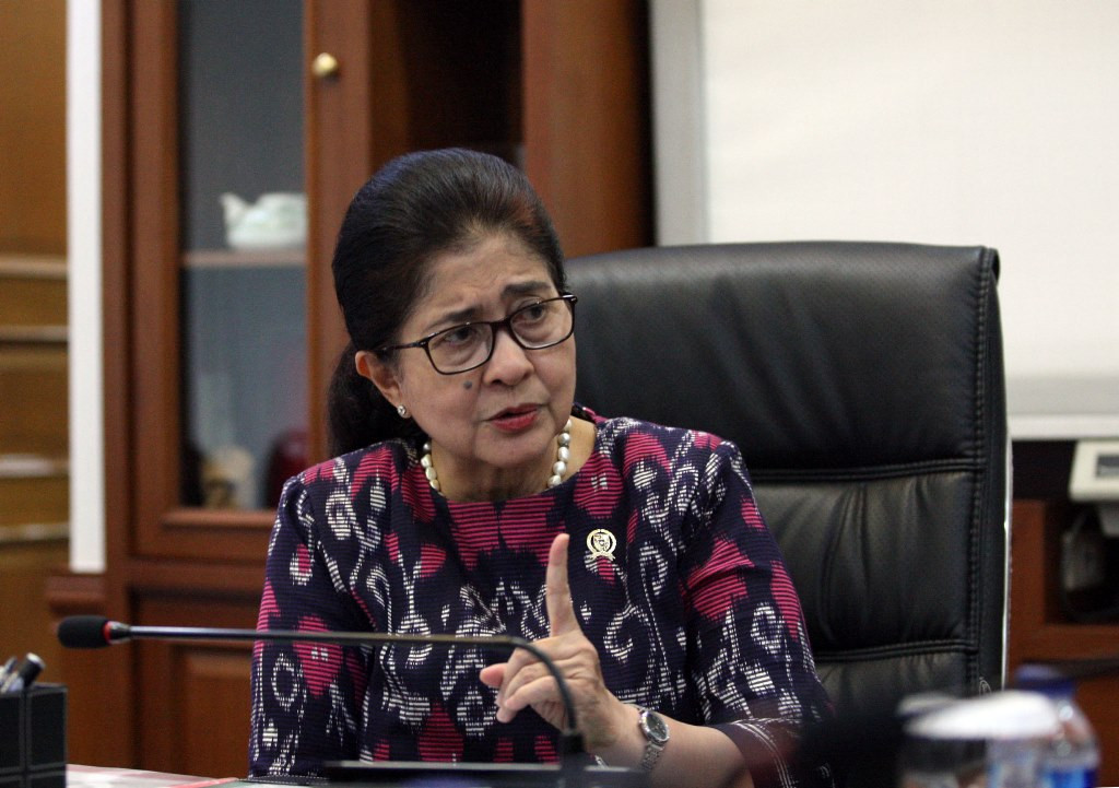 Menteri Kesehatan Nila F Moeloek. (Foto: MI/Adam Dwi)