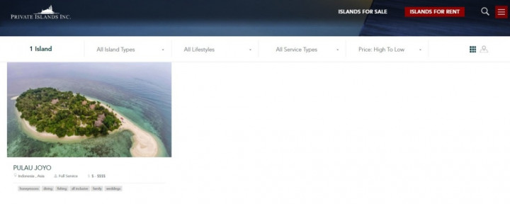 Lagi, Ada Situs yang Berniat Jual Pulau