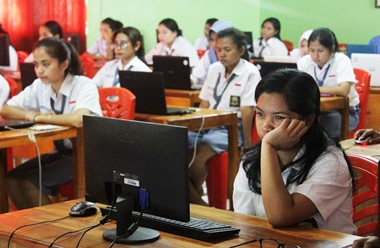 Siswa Santai Hadapi UNBK