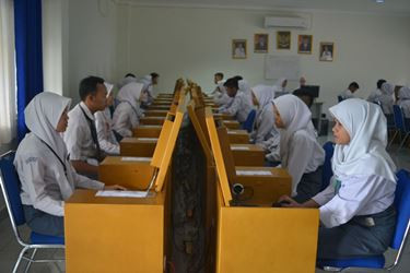 UNBK MA di Banten Baru 84 Persen