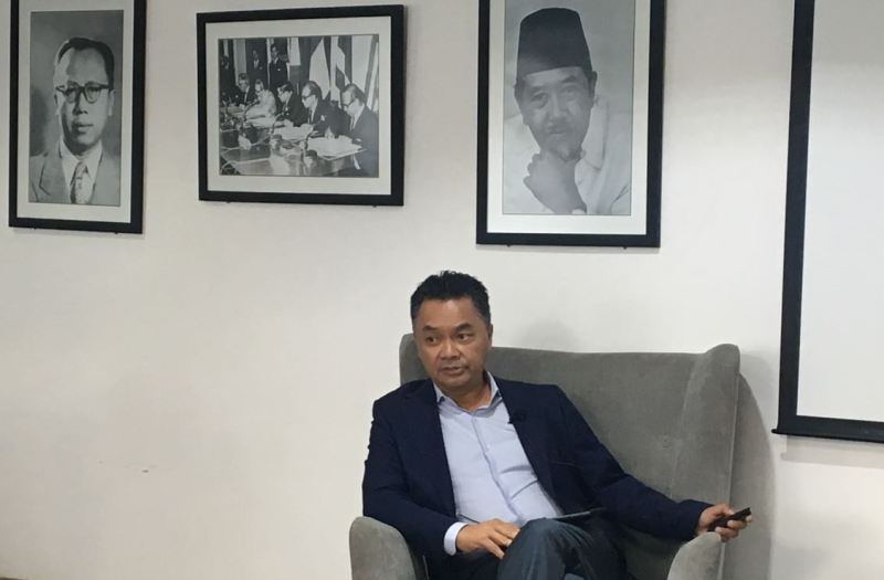  Dino Patti Djalal memaparkan tentang kunjungannya ke Korea Utara (Foto: Sonya Michaella).