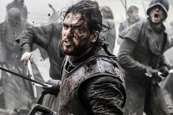 Kit Harrington dalam Game of Thrones musim ke-6 (HBO)