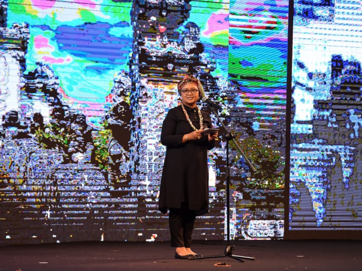 Dansa Para Delegasi Afrika dalam Cultural Night di Bali