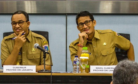 Gubernur dan Wagub DKI Anies-Sandi /ANT/Galih Pradipta
