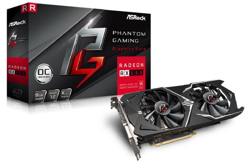 ASRock Phantom Gaming X Radeon RX 580 8G OC.